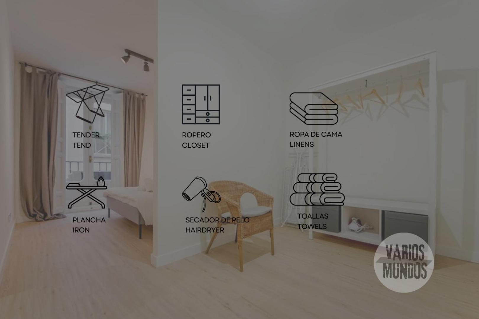 Modern Apt Para 6Pax En La Plaza De Tirso-Centro E1 Мадрид Экстерьер фото